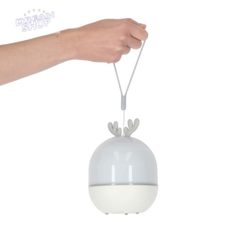 Lampka nocna projektor gwiazd LED USB obrotowy 6 motywów pilot renifer