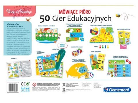 Mówiące Pióro 50 Gier Edukacyjnych Uczę się Bawiąc Język Polski Clementoni 50650 Mówiące Pióro 50 Gier Edukacyjnych Uczę się Bawiąc Język Polski Clementoni 50650