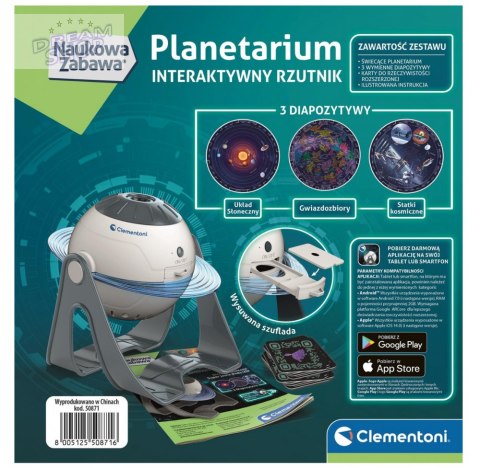 Naukowa Zabawa Interaktywny Rzutnik Planetarium Naukowa Zabawa Clementoni 50871