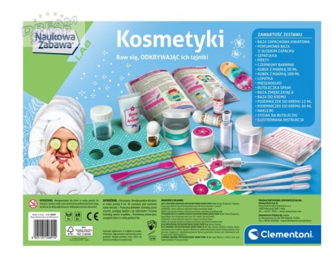 Naukowa Zabawa Laboratorium Kosmetyków Krem Sól do Kąpieli Kosmetyki Język Polski Clementoni 50891