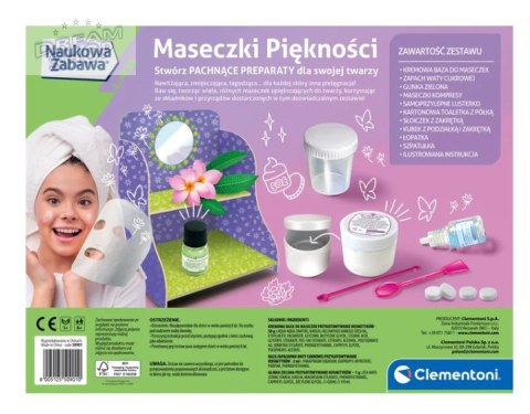 Naukowa Zabawa Zestaw DIY Maseczki Piękności Język Polski Clementoni 50901