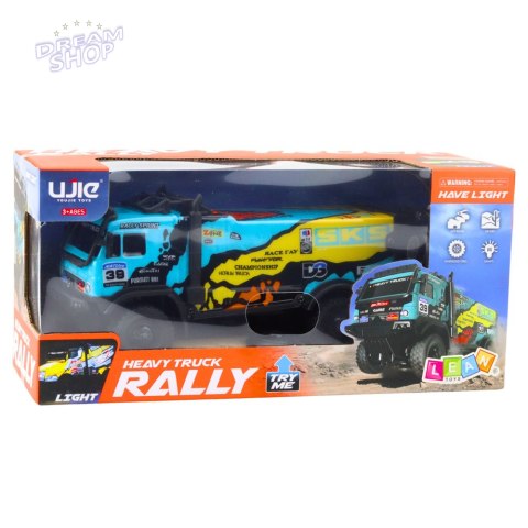 Samochód Ciężarowy Zdalnie Sterowany RC Pilot Dźwięki Niebieski