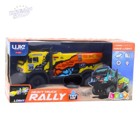 Samochód Ciężarowy Zdalnie Sterowany RC Pilot Dźwięki Żółty