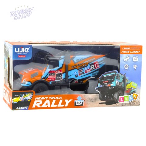 Samochód Ciężarowy Zdalnie Sterowany RC Pomarańczowy Niebieski