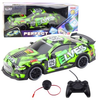 Samochód Sportowy Zdalnie Sterowany Pilot Dźwięk Zielony