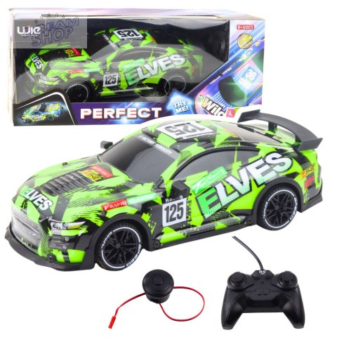 Samochód Sportowy Zdalnie Sterowany Pilot Dźwięk Zielony