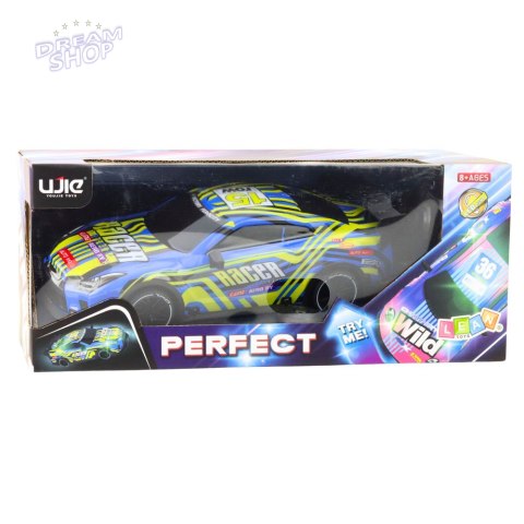 Samochód Sportowy Zdalnie Sterowany Pilot Niebieski Żółty