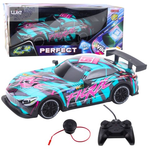 Samochód Wyścigowy Zdalnie Sterowany Pilot RC Zielony Różowy