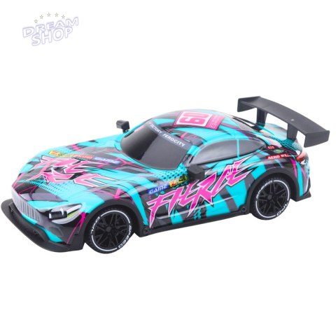 Samochód Wyścigowy Zdalnie Sterowany Pilot RC Zielony Różowy