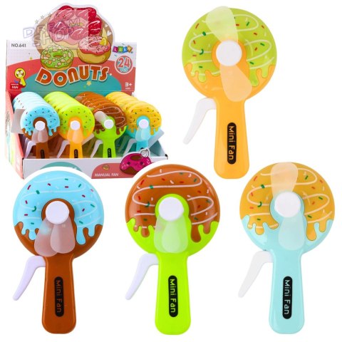 Wentylator Ręczny Mini Wiatraczek Pączek Donut Dla Dzieci 4 Wzory