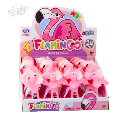 Wentylator Wiatrak Ręczny Flaming Różowy