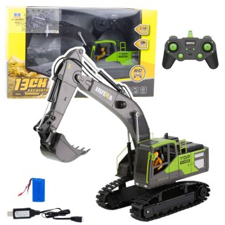 Koparka R/C Gąsienicowa Zielona 1:18