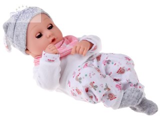 Lalka BOBAS 32cm z ruchomymi oczkami + akcesoria do karmienia ZA5833