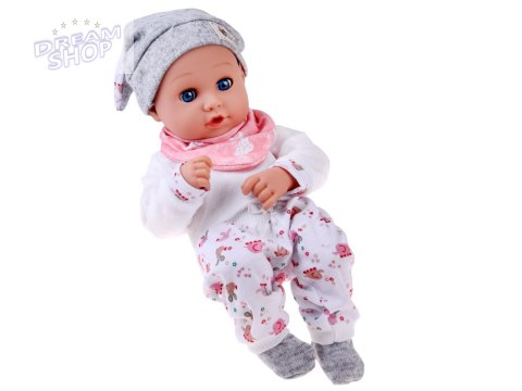 Lalka BOBAS 32cm z ruchomymi oczkami + akcesoria do karmienia ZA5833