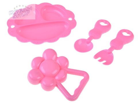 Lalka BOBAS 32cm z ruchomymi oczkami + akcesoria do karmienia ZA5833