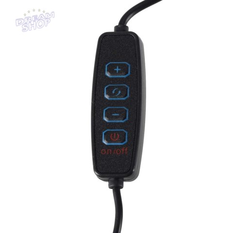 Lampka na biurko biurkowa LED USB obrotowy wysięgnik 2 sposoby mocowania
