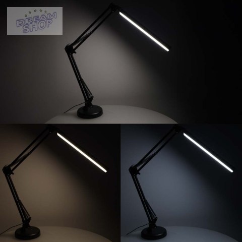 Lampka na biurko biurkowa LED USB obrotowy wysięgnik 2 sposoby mocowania