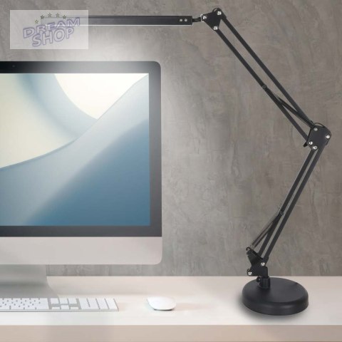 Lampka na biurko biurkowa LED USB obrotowy wysięgnik 2 sposoby mocowania