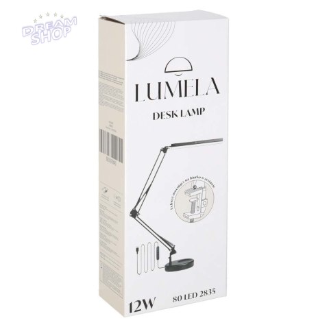 Lampka na biurko biurkowa LED USB obrotowy wysięgnik 2 sposoby mocowania