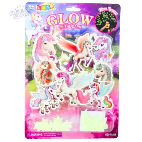 Naklejki Fluorescencyjne Świecące Na Ścianę Jednorożce Gwiazdki