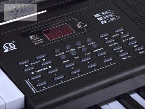 Organy KEYBOARD 61-klawiszy z funkcją podziału SPLIT + mikrofon IN0185