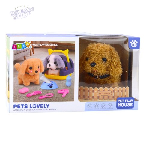 Pies Pudel Interaktywny Pluszowy Chodzi Szczeka Transporter Akcesoria