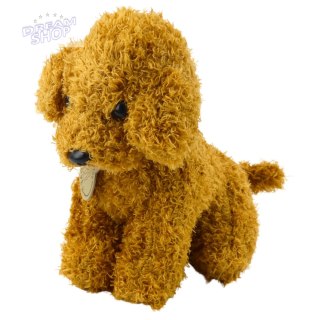 Piesek Pudel W Torbie Na Rzep Maskotka Przytulanka Jasnobrązowy