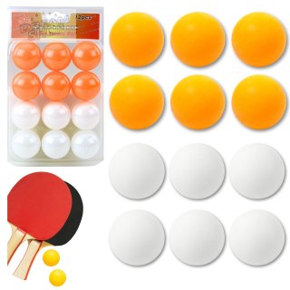 Piłeczki Do Ping Ponga Biały Pomarańczowy Sport 12szt