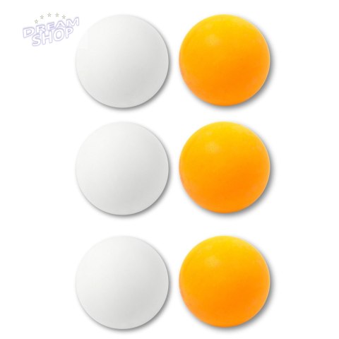 Piłeczki Do Ping Ponga Sport Biały Pomarańczowy 6szt