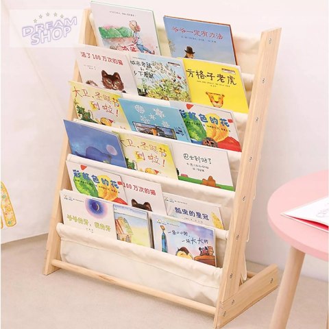 Regał na książki dla dzieci Stojak Półka Szafka Organizer Biblioteczka