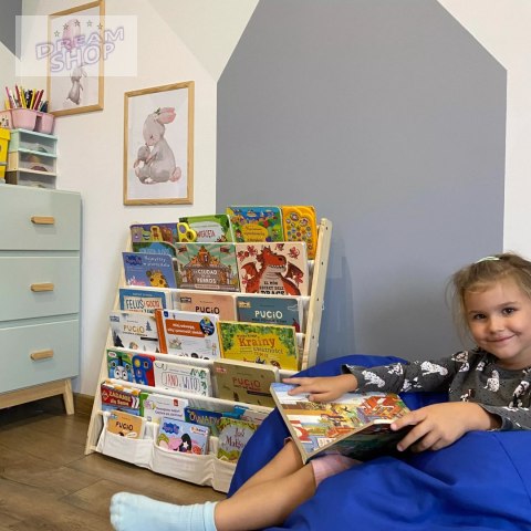 Regał na książki dla dzieci Stojak Półka Szafka Organizer Biblioteczka