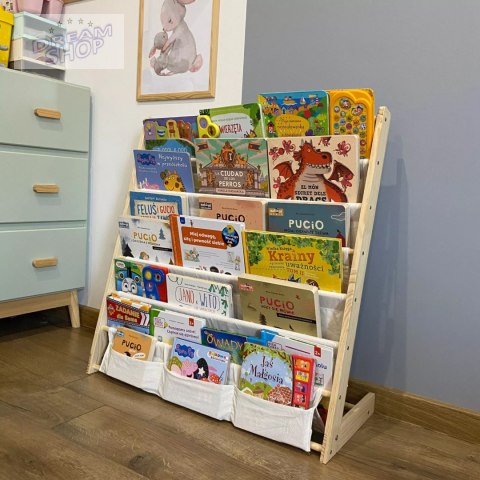 Regał na książki dla dzieci Stojak Półka Szafka Organizer Biblioteczka