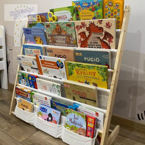 Regał na książki dla dzieci Stojak Półka Szafka Organizer Biblioteczka