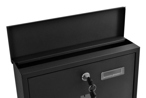 Skrzynka na listy HANS czarny z napisem