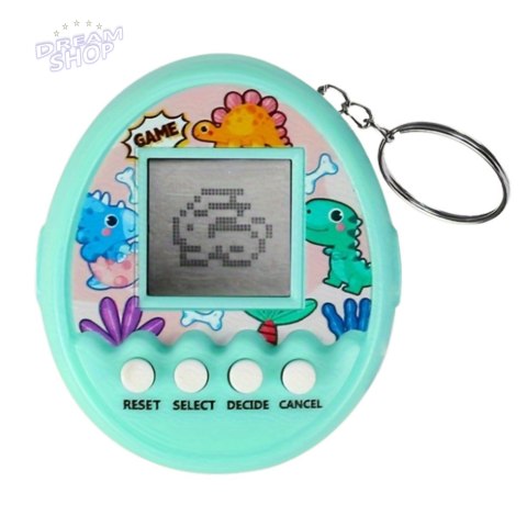 Tamagotchi Pet Egg Gra Elektroniczna 168W1 Brelok Z Dzwoneczkiem Turkusowa
