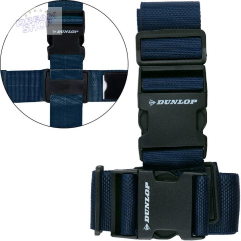 UNIWERSALNY PAS ZABEZPIECZAJĄCY DO BAGAŻU 230x5CM ZESTAW 2 SZT DUNLOP GRANAT