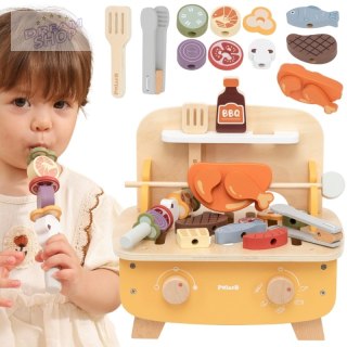 VIGA Drewniany Zestaw do Grillowania BBQ Grill