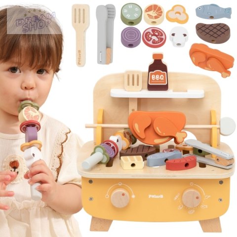 VIGA Drewniany Zestaw do Grillowania BBQ Grill