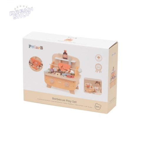 VIGA Drewniany Zestaw do Grillowania BBQ Grill