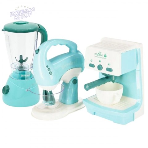 WOOPIE Zestaw AGD 3w1 Ekspres Mikser Blender Efekty Dźwiękowe Świetlne