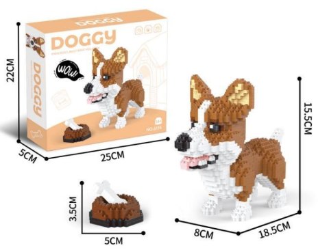 Zestaw Klocków 1200el. Welsh Corgi