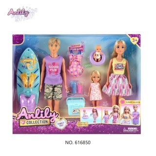 Zestaw Lalek, Rodzina na Wakacjach + Akcesoria