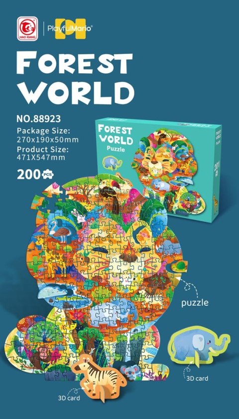 Zestaw Puzzli 200el. Safari