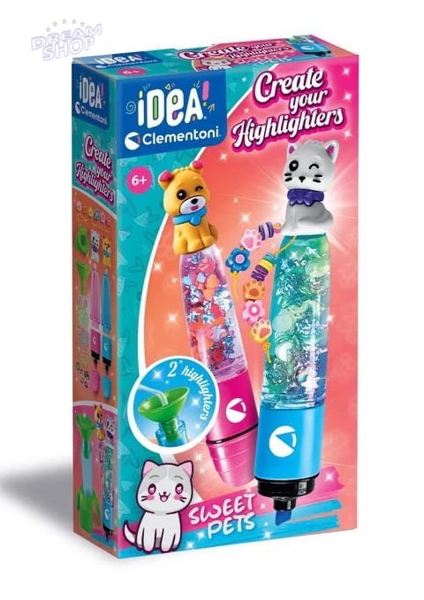 Idea Art Zestaw Mini Fabryka Markerów Zakreślaczy Słodkie Pupile Pies i Kot Clementoni 18166 Idea Art Zestaw Mini Fabryka Markerów Zakreślaczy Słodkie Pupile Pies i Kot Clementoni 18166