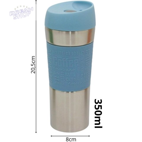 KUBEK TERMICZNY TURYSTYCZNY EXCELLENT HOUSEWARE 350L NIEBIESKI