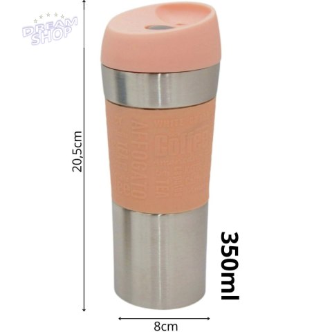 KUBEK TERMICZNY TURYSTYCZNY EXCELLENT HOUSEWARE 350L RÓŻOWY