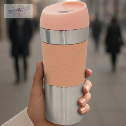 KUBEK TERMICZNY TURYSTYCZNY EXCELLENT HOUSEWARE 350L RÓŻOWY