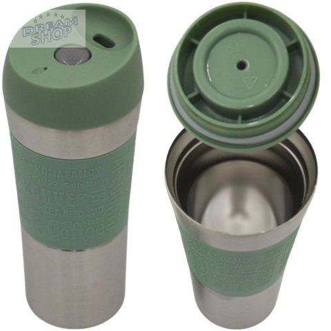 KUBEK TERMICZNY TURYSTYCZNY EXCELLENT HOUSEWARE 350L ZIELONY