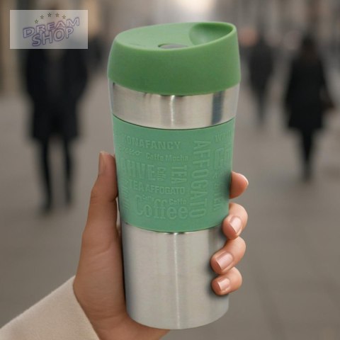 KUBEK TERMICZNY TURYSTYCZNY EXCELLENT HOUSEWARE 350L ZIELONY