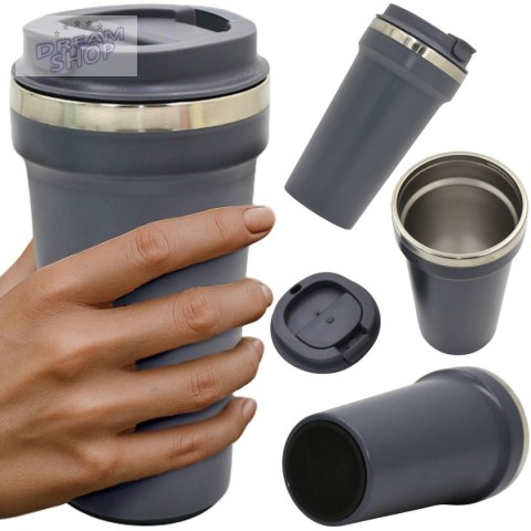 KUBEK TERMICZNY TURYSTYCZNY EXCELLENT HOUSEWARE 500L - ANTRACYT